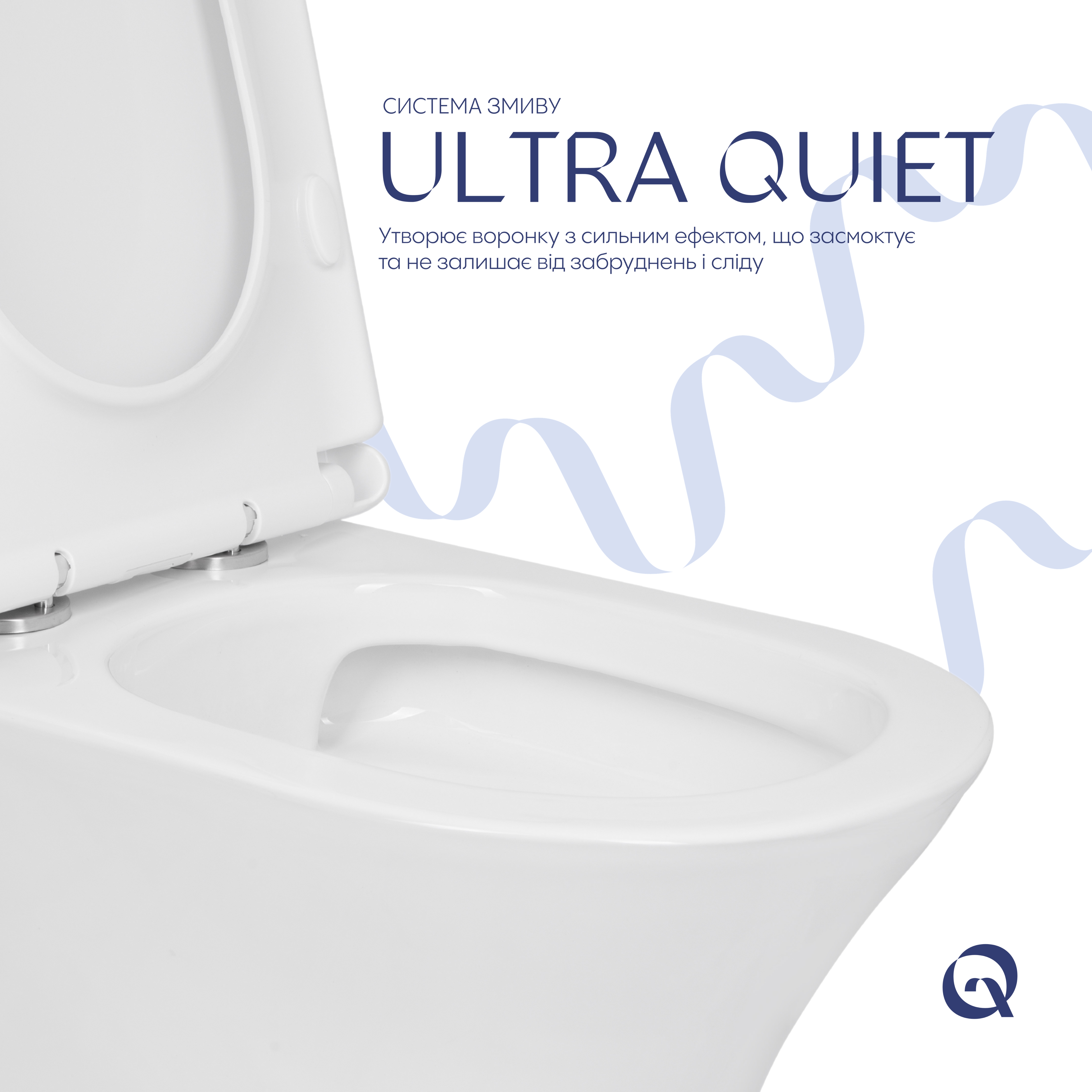 Унітаз підлоговий Qtap Presto безобідковий з сідінням Soft-close QTPRE27W51022, фото 5