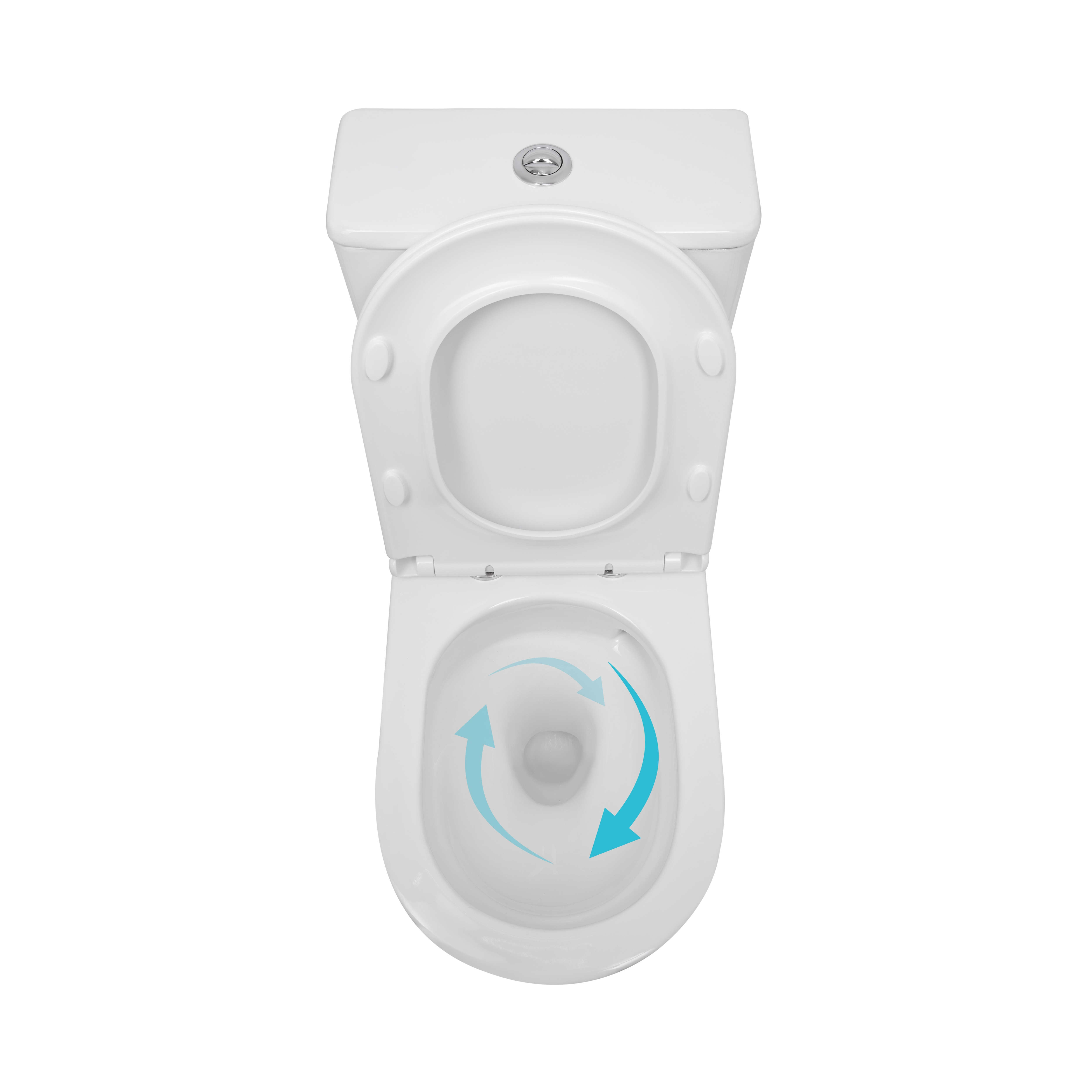 Унітаз підлоговий Qtap Presto безобідковий з сідінням Soft-close QTPRE27W51022, фото 6