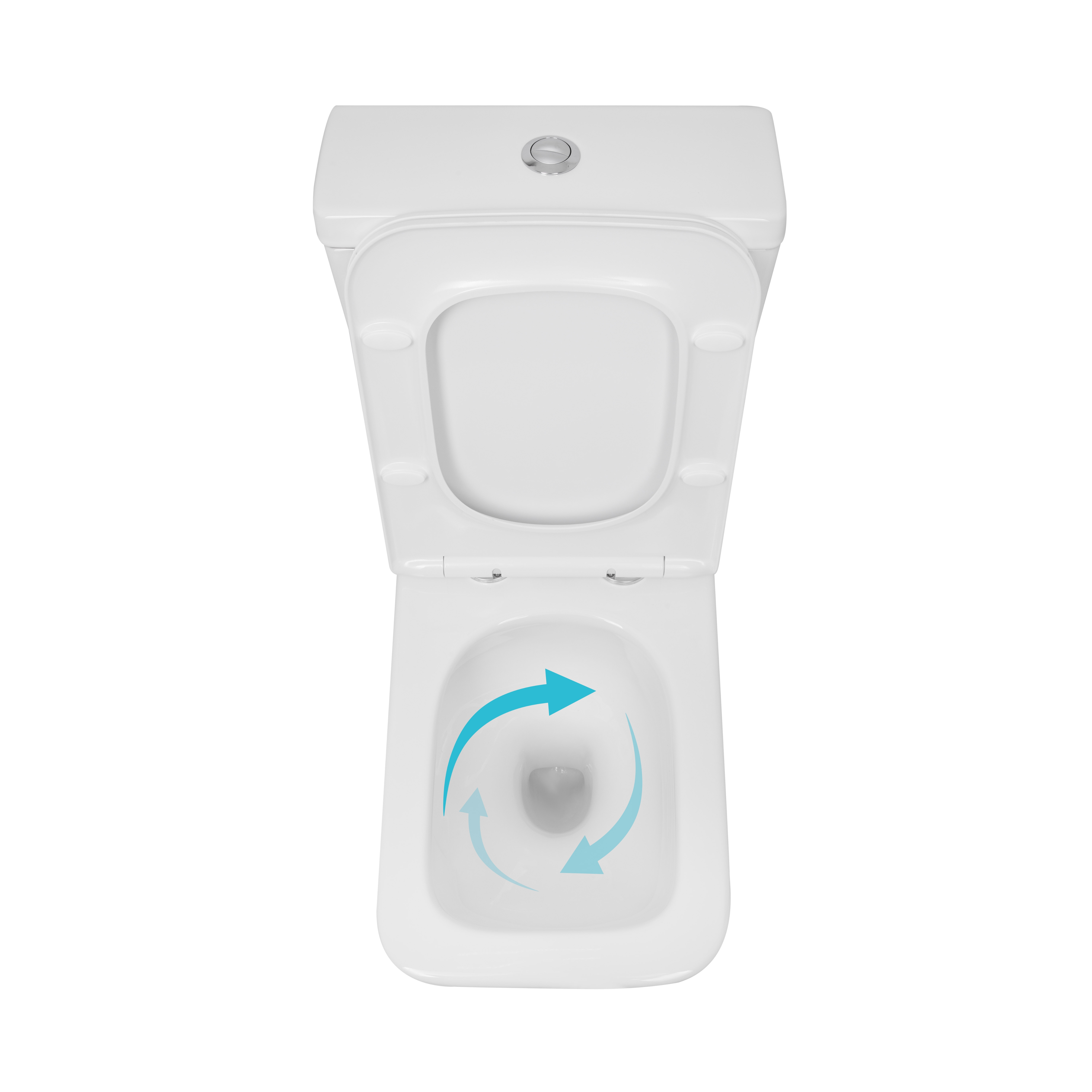 Унітаз підлоговий Qtap Crow Ultra Quiet безобідковий з сідінням Soft-close QTCRO27W51028, фото 6