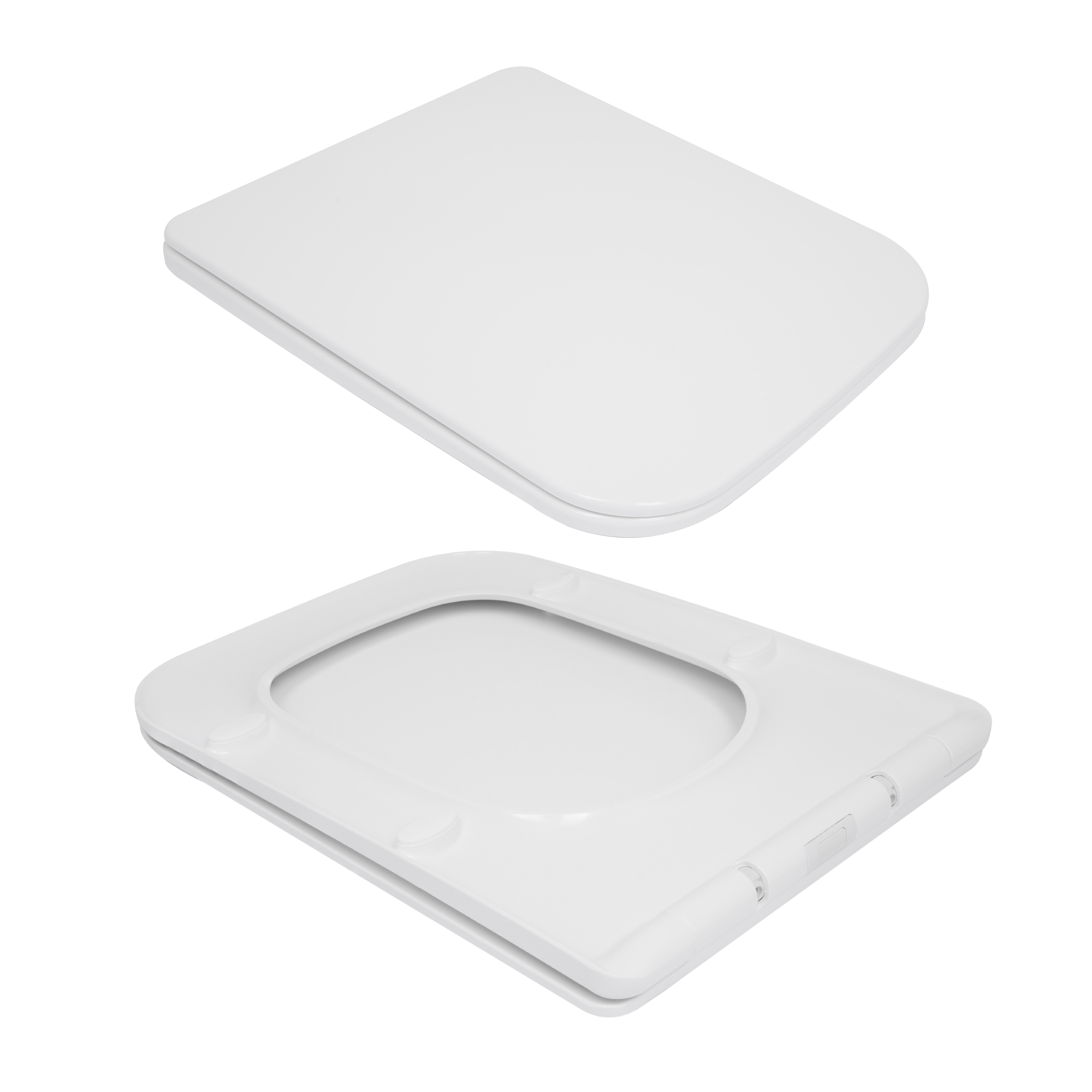 Унітаз підлоговий Qtap Crow Ultra Quiet безобідковий з сідінням Soft-close QTCRO27W51028, фото 8