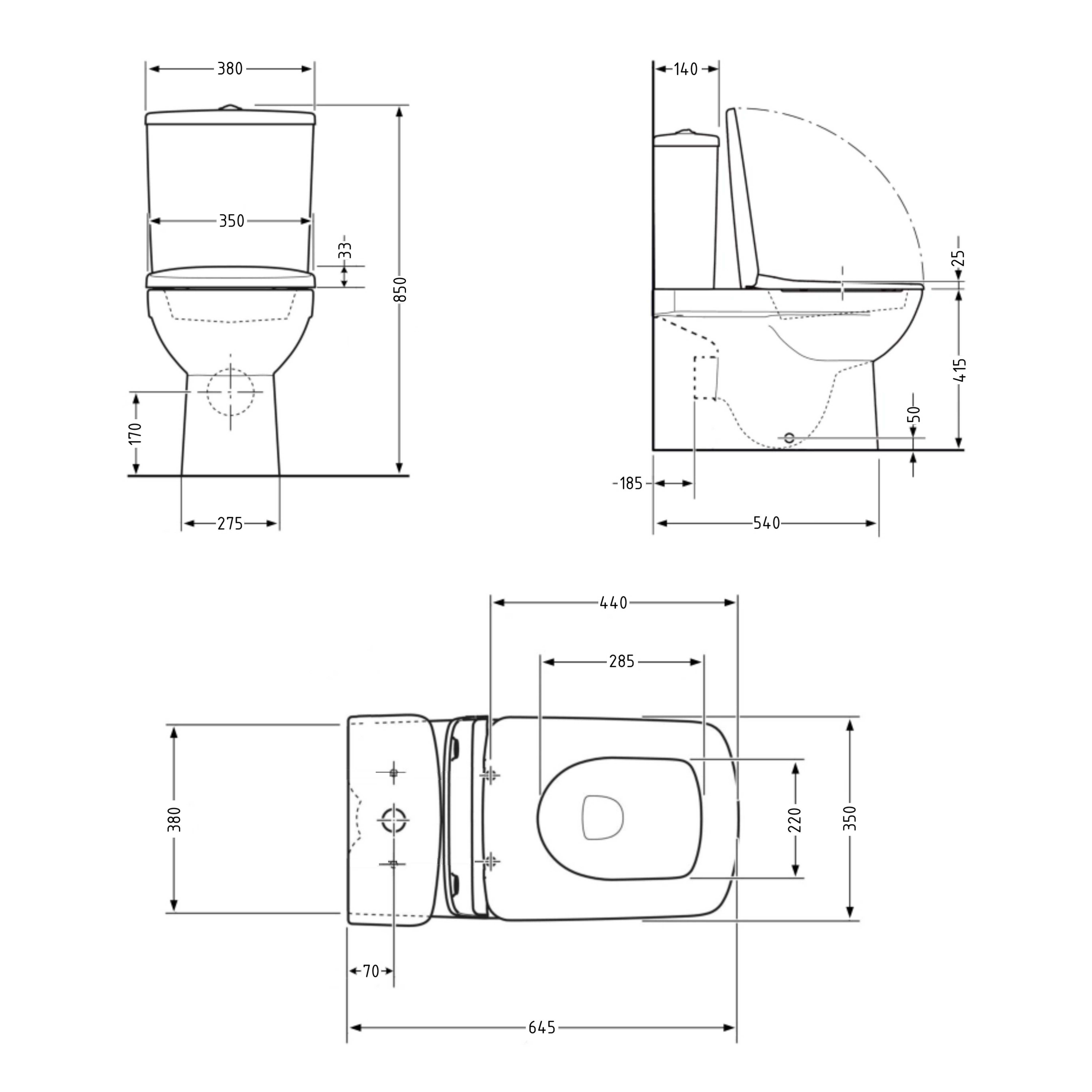 Унітаз підлоговий Qtap Crow Eco Ultra Quiet безобідковий з сідінням Soft-close QTCRO27W51030, фото 2
