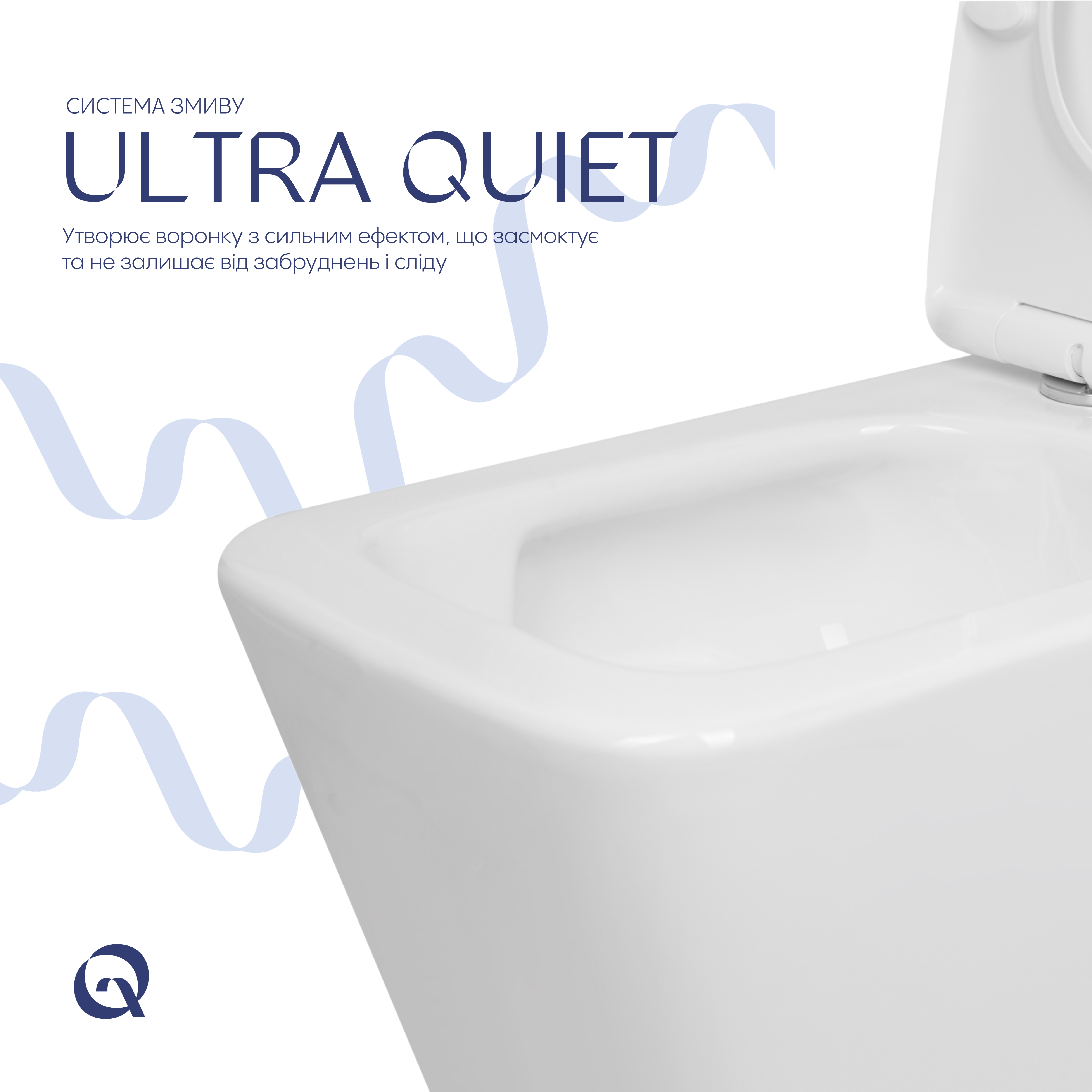 Унітаз підлоговий Qtap Crow Eco Ultra Quiet безобідковий з сідінням Soft-close QTCRO27W51030, фото 5