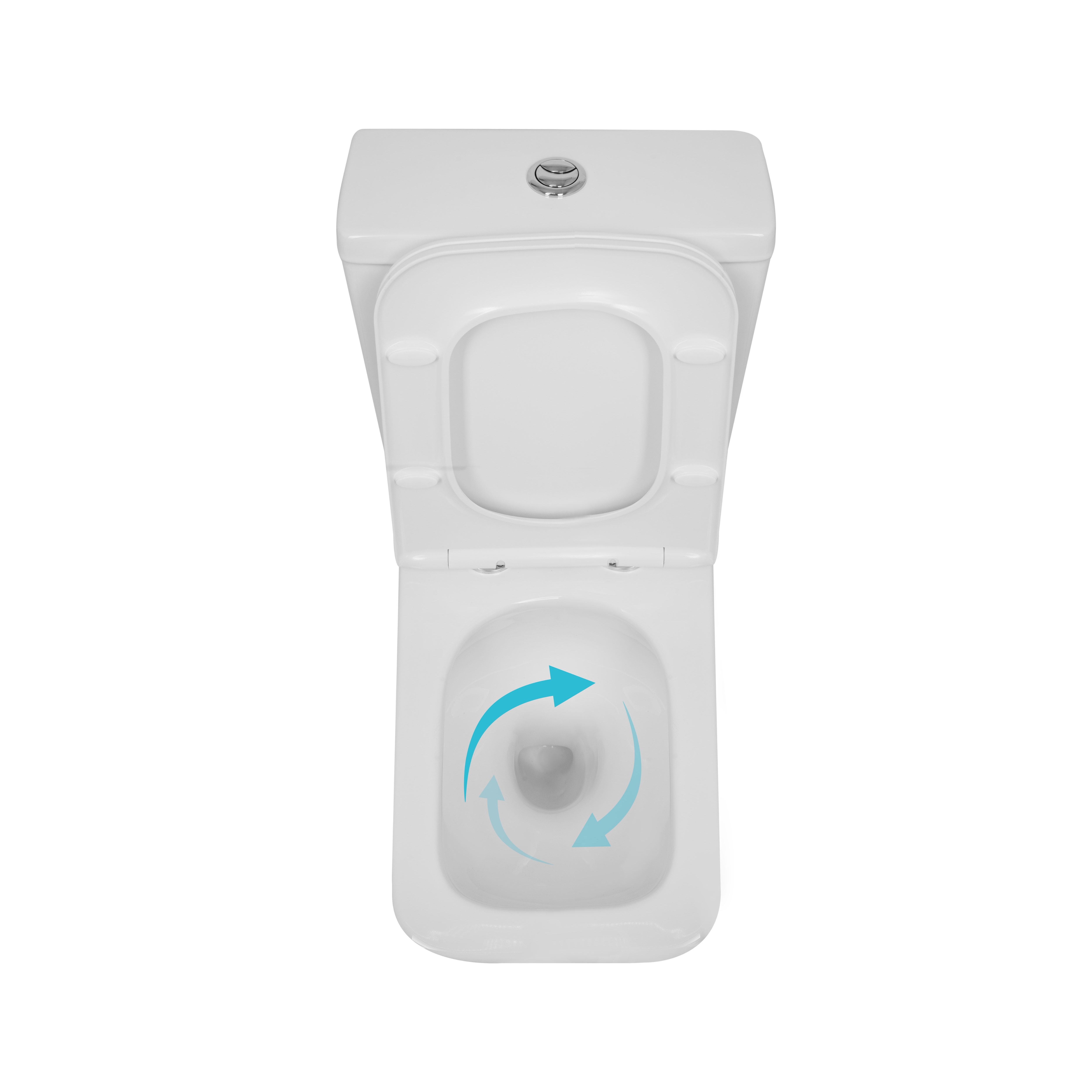 Унітаз підлоговий Qtap Crow Eco Ultra Quiet безобідковий з сідінням Soft-close QTCRO27W51030, фото 6
