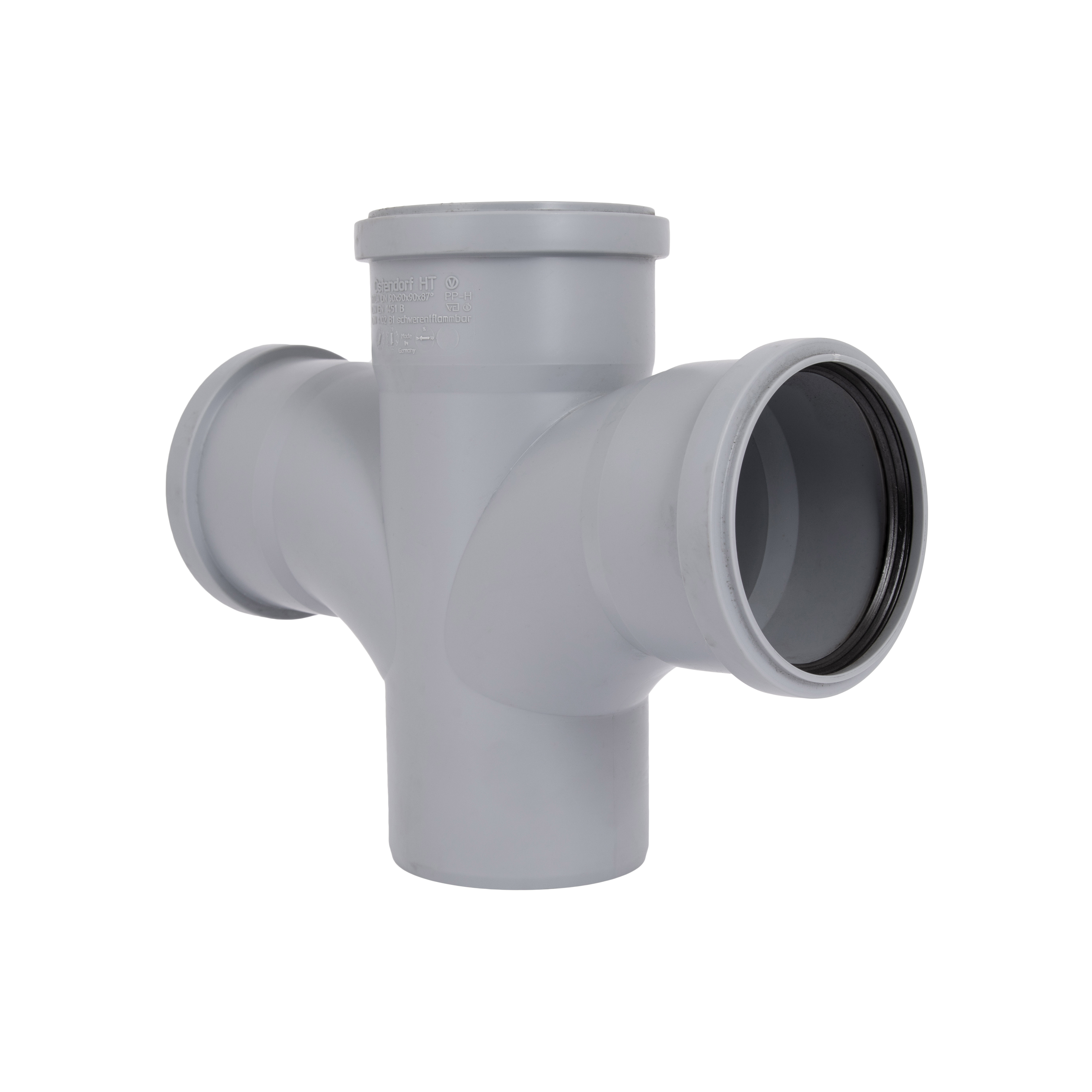 Хрестовина каналізаційна Ostendorf-OSMA HT-System PLUS d90/90/90/90×87°