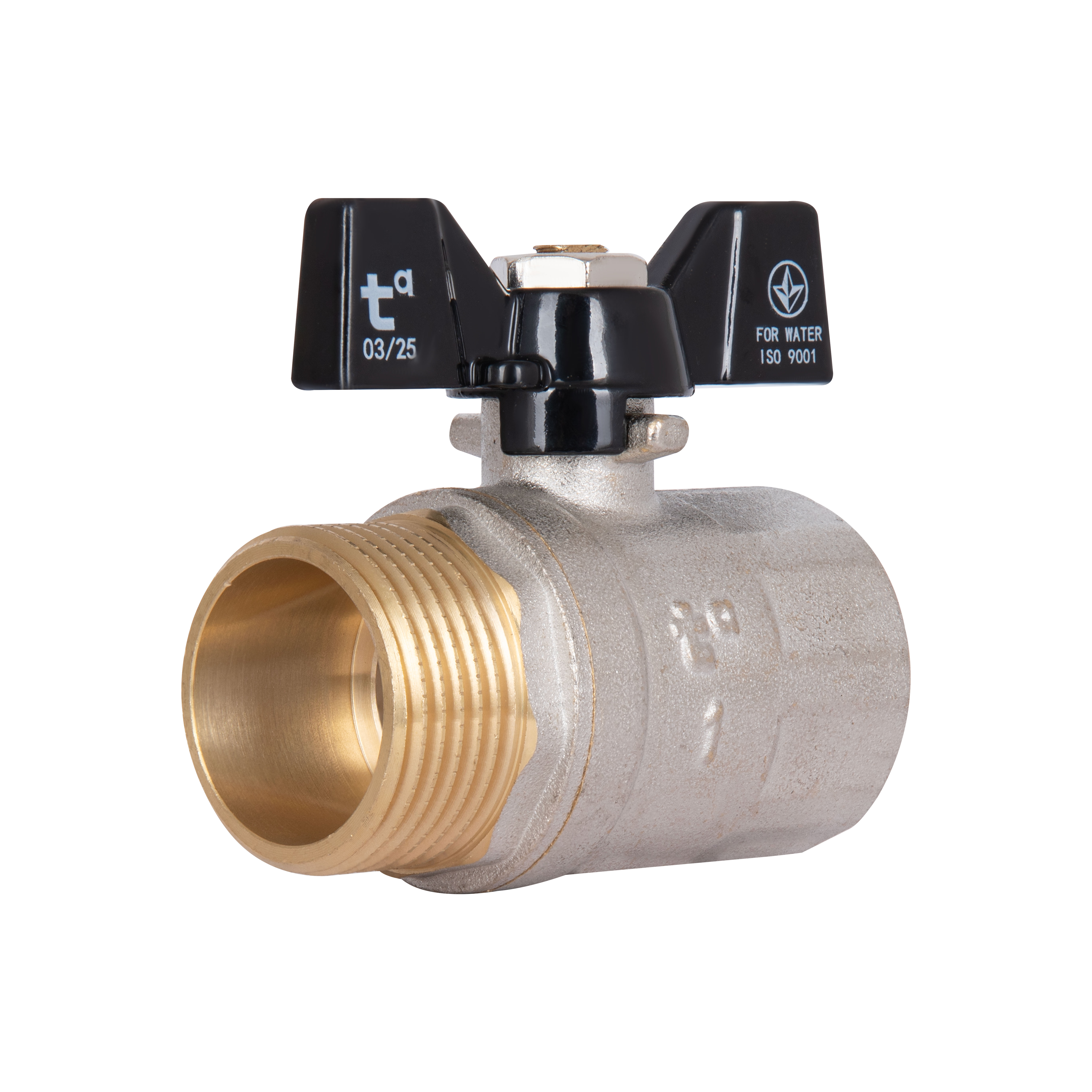 Кран кульовий Thermo Alliance Base 1" ВЗ для води (метелик) SD607W25