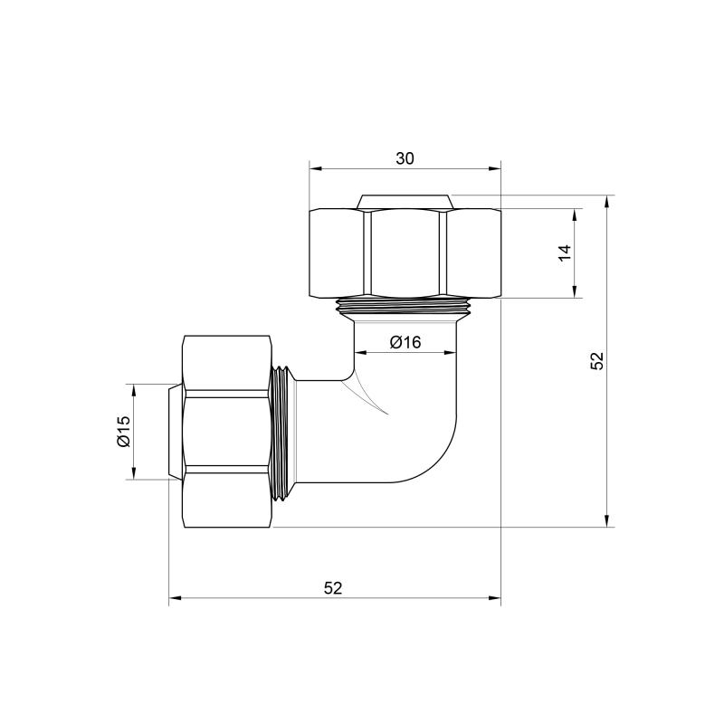 Кут обтискний Thermo Alliance Standart 20 SD155W2020 — фото 2