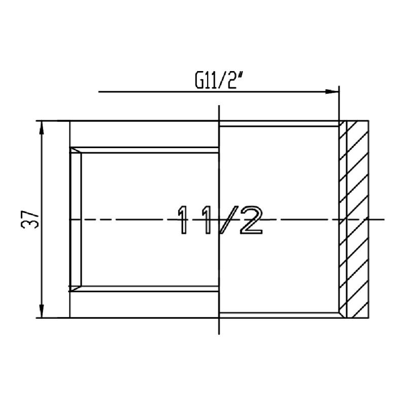 Муфта Thermo Alliance Forte 1 1/2 ВВ SF35640 — фото 2