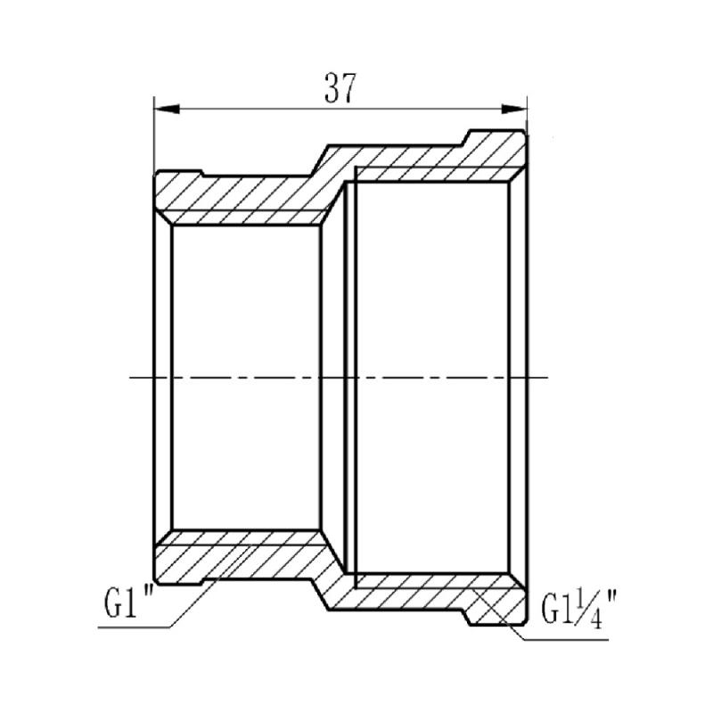 Муфта редукційна Thermo Alliance Forte 1 1/4х1" ВВ SF3573225 — фото 2