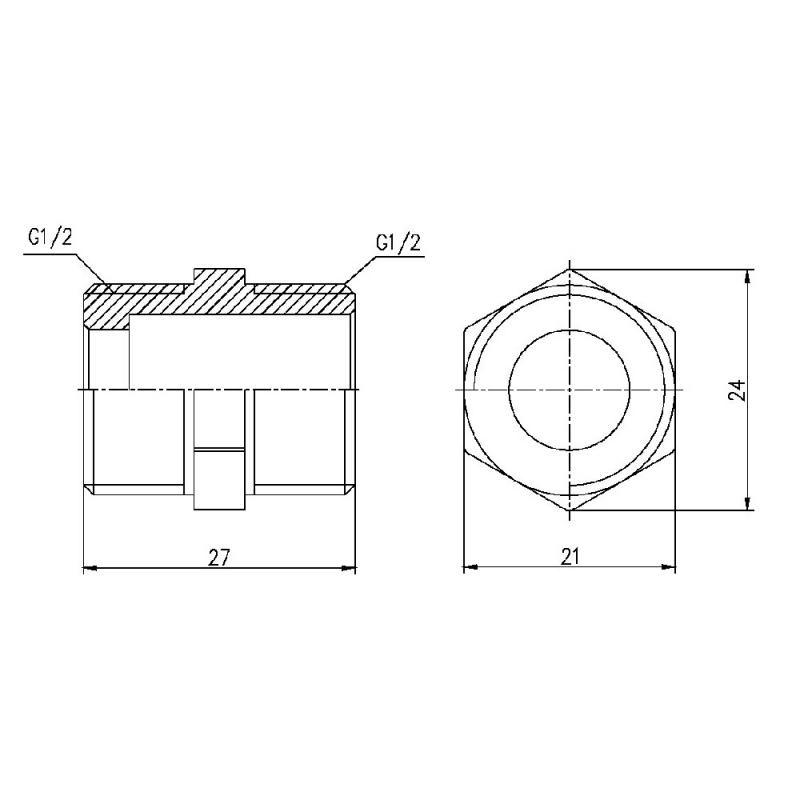Ніпель Thermo Alliance Forte 1/2" SF35815 — фото 2