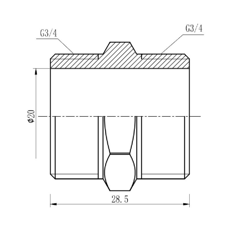 Ніпель Thermo Alliance Forte 3/4" SF35820 — фото 2