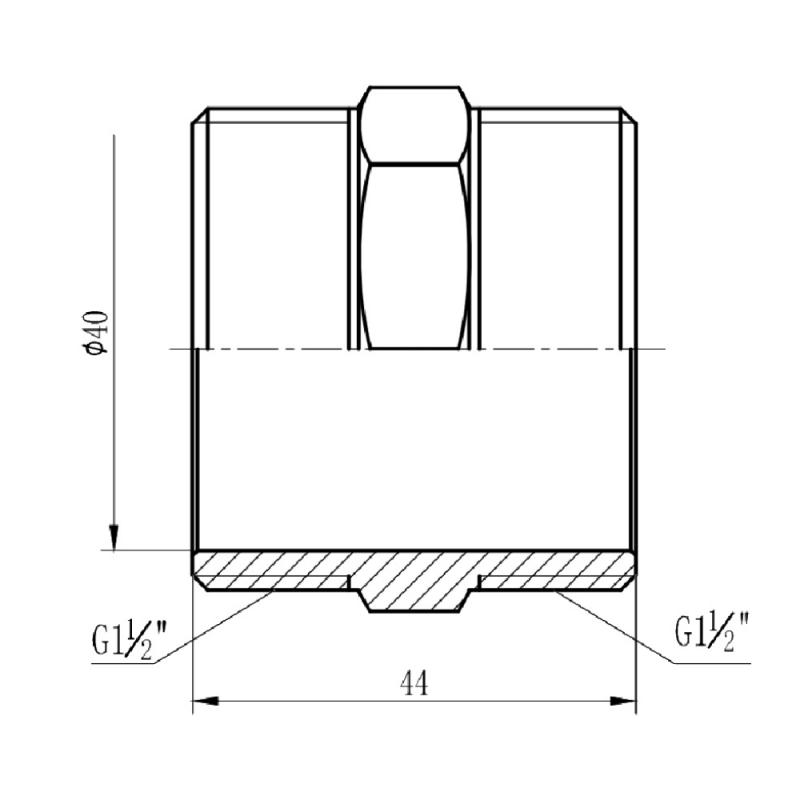 Ніпель Thermo Alliance Forte 1 1/2" SF35840 — фото 2