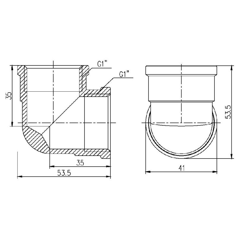 Кут Thermo Alliance Forte 1" ВВ SF36825 — фото 2