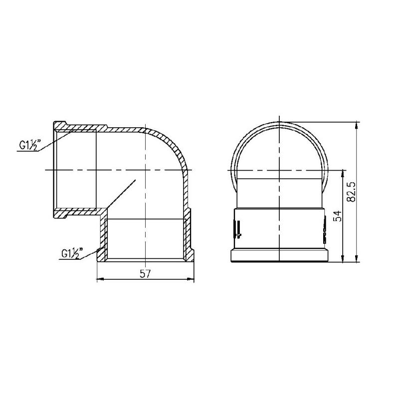 Кут Thermo Alliance Forte 1" 1/2 ВВ SF36840 — фото 2