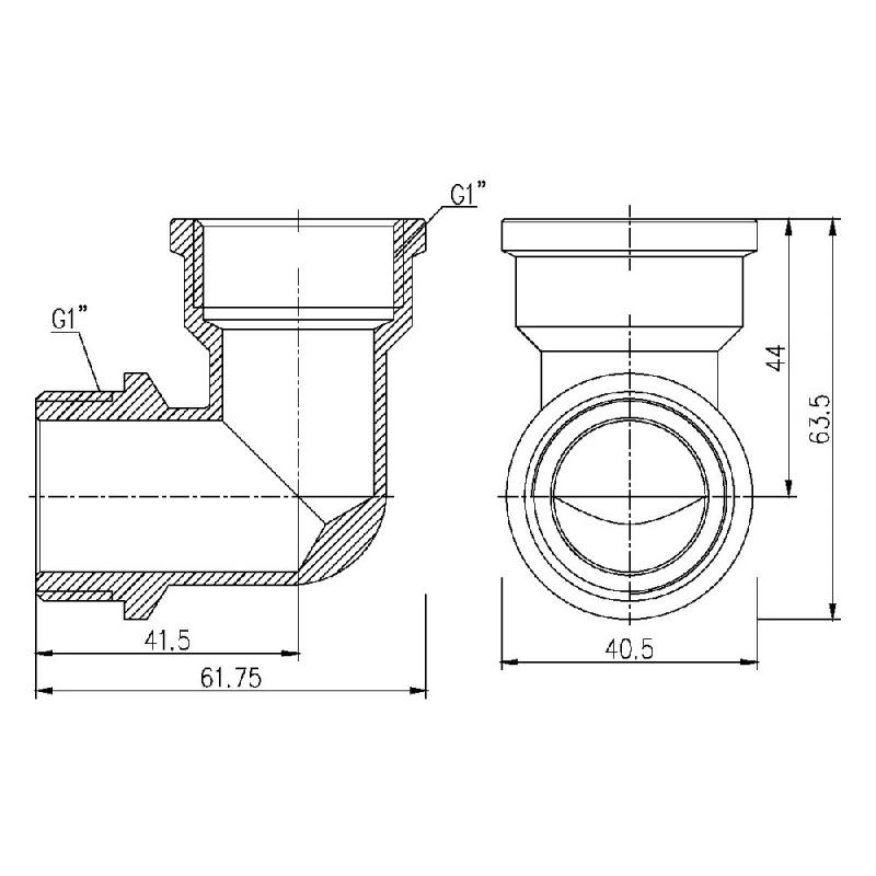 Кут Thermo Alliance Forte 1" ВЗ SF37225 — фото 2