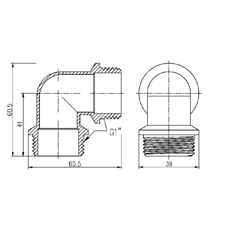 Кут Thermo Alliance Forte 1" ЗЗ SF37325 — фото 2