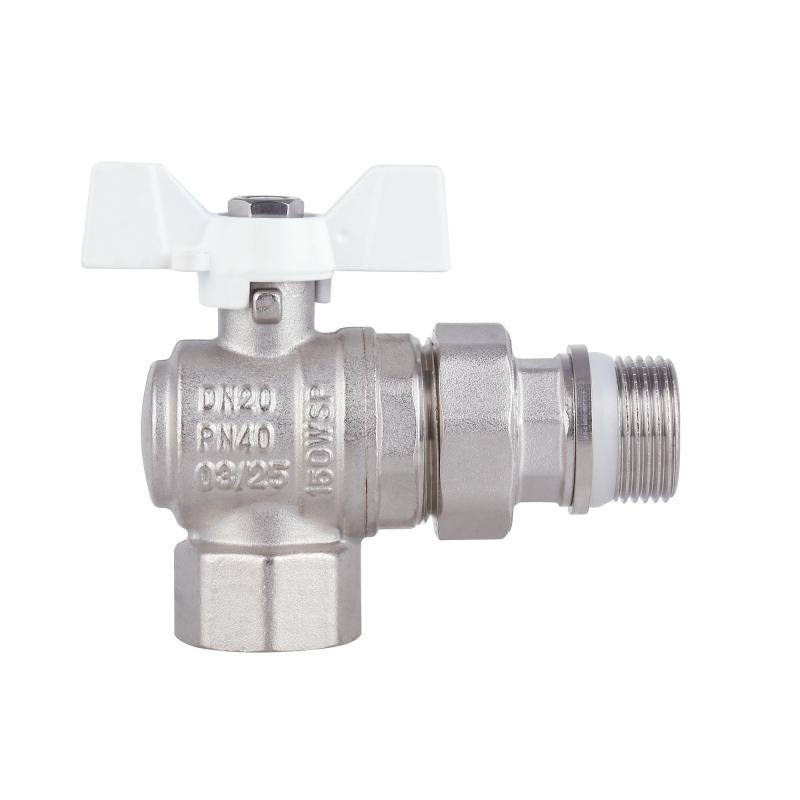 Кран кульовий "Американка" Thermo Alliance Forte 3/4" з антипротіканням кутовий SF223W20 — фото 5