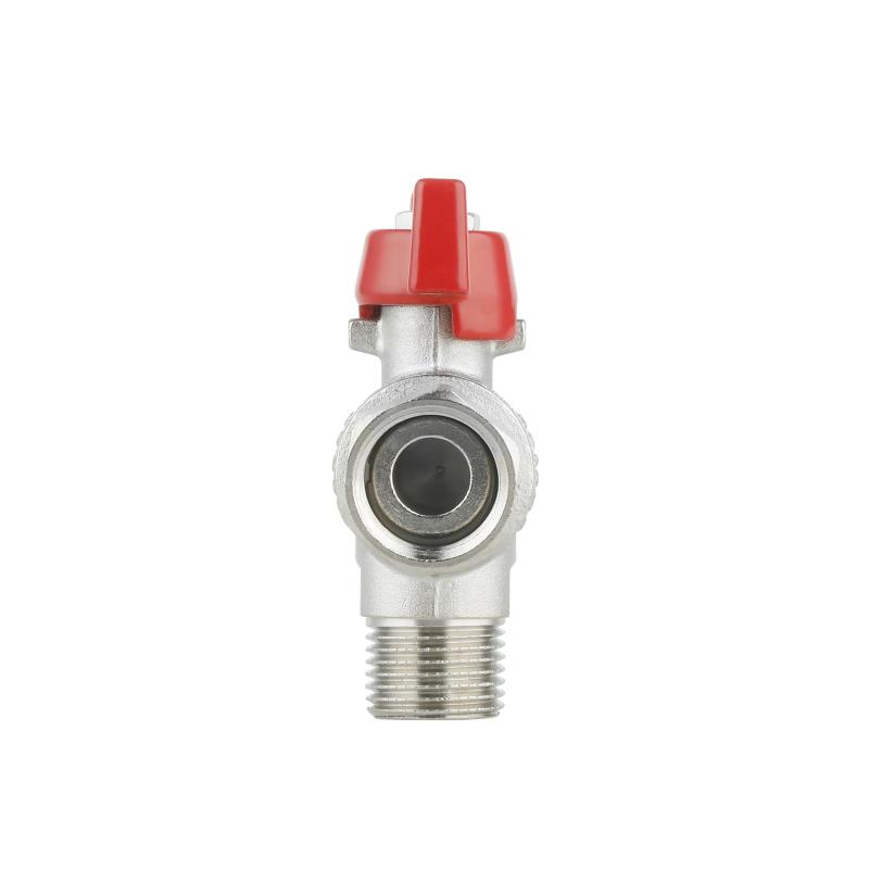 Кран кульовий з накидною гайкою SD Forte1/2" ВЗ для води кутовий SF224W15 — фото 6