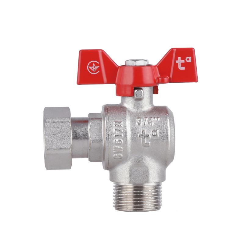 Кран кульовий з накидною гайкою Thermo Alliance Forte 3/4" ВЗ для води кутовий SF224W20 — фото 4