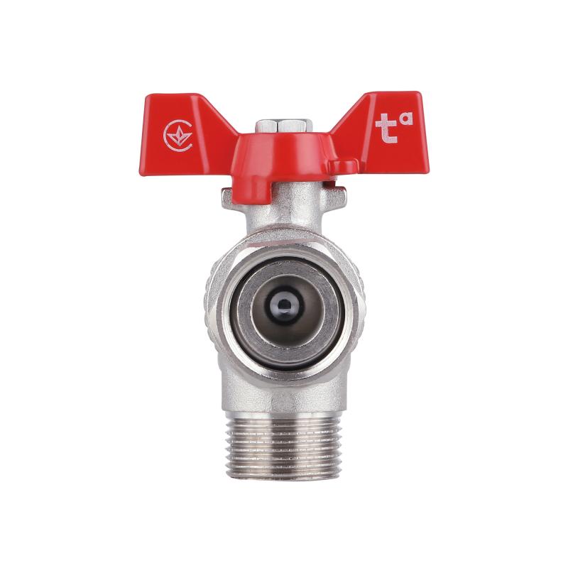 Кран кульовий з накидною гайкою Thermo Alliance Forte 3/4" ВЗ для води кутовий SF224W20 — фото 6