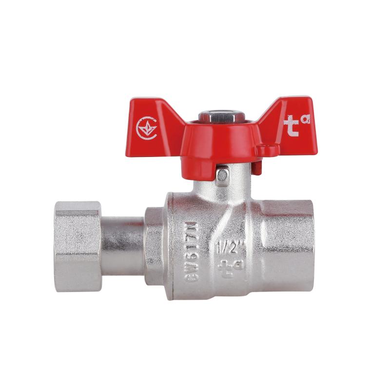 Кран кульовий з накидною гайкою Thermo Alliance Forte 1/2"х ВР для води прямий SF260W15 — фото 4