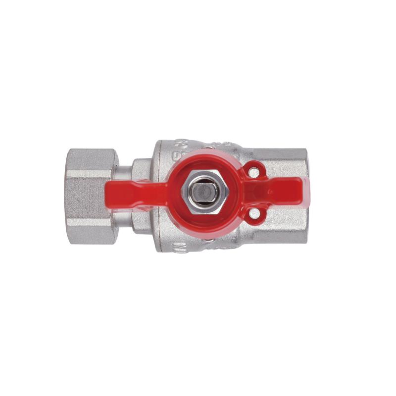 Кран кульовий з накидною гайкою Thermo Alliance Forte 1/2"х ВР для води прямий SF260W15 — фото 8
