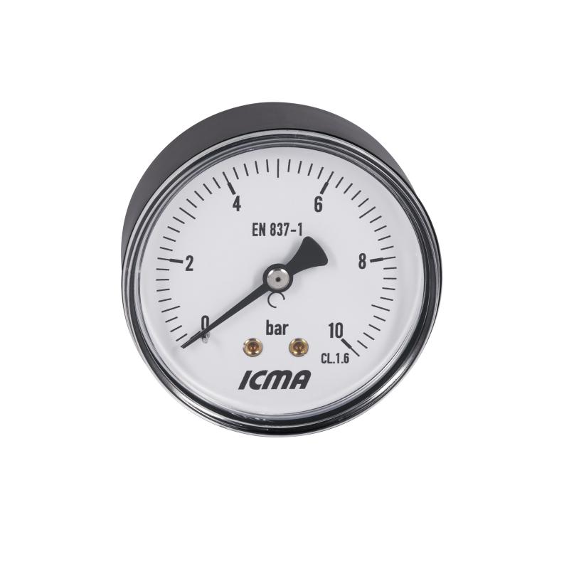 Манометр Icma 1/4" 0-10 бар, заднє підключення №243 — фото 5