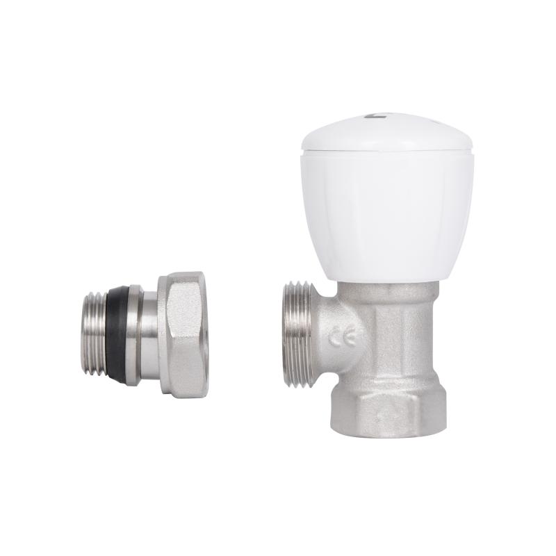 Кран радіаторний Thermo Alliance Standart Powerful 1/2" з антипротіканням кутовий SF232W15 — фото 7