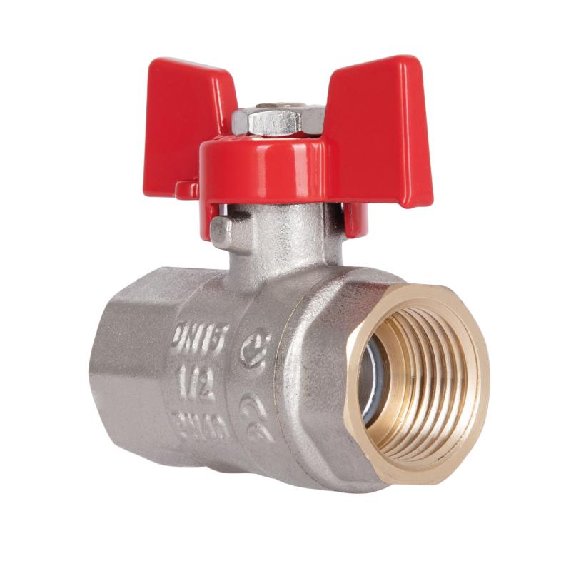 Кран кульовий Thermo Alliance Standart 1/2" ВР для води (метелик) SD602NW15PN40 — фото 3