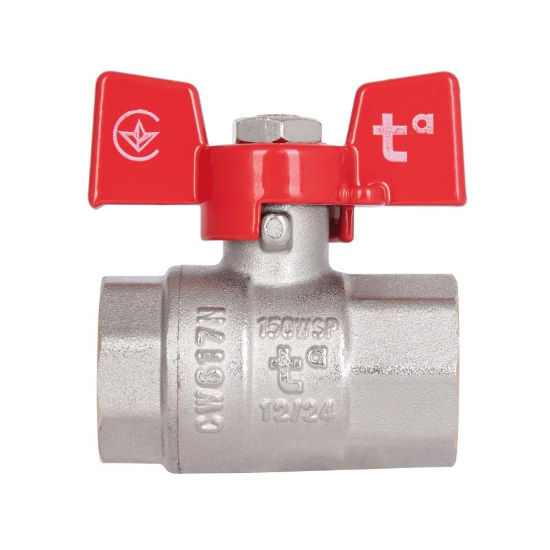Кран кульовий Thermo Alliance Standart 1/2" ВР для води (метелик) SD602NW15PN40 — фото 4