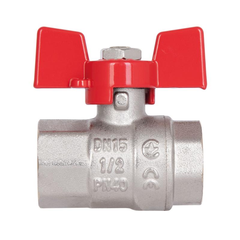Кран кульовий Thermo Alliance Standart 1/2" ВР для води (метелик) SD602NW15PN40 — фото 5