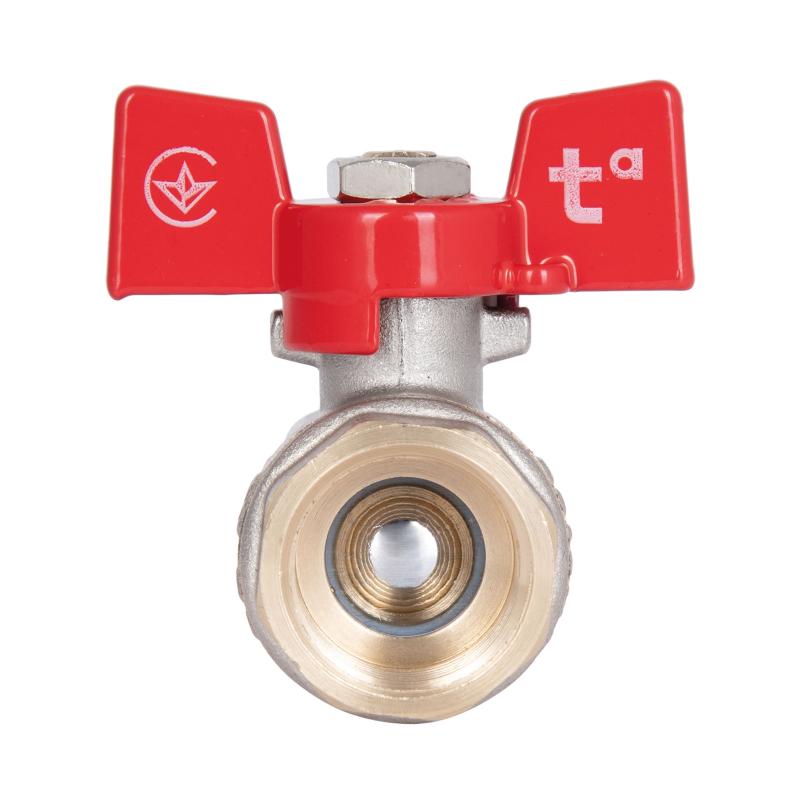 Кран кульовий Thermo Alliance Standart 1/2" ВР для води (метелик) SD602NW15PN40 — фото 6
