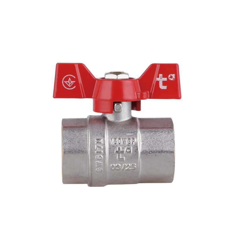 Кран кульовий Thermo Alliance Standart 1" ВР для води (метелик) SD602NW25PN40 — фото 5