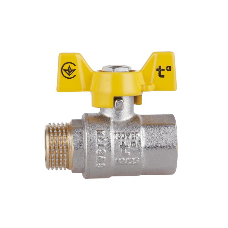 Кран кульовий Thermo Alliance Standart 1/2" ВЗ для газу (метелик) SD607NG15PN40 — фото 4