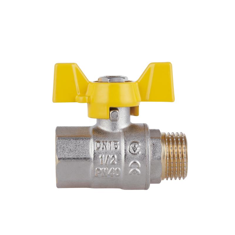 Кран кульовий Thermo Alliance Standart 1/2" ВЗ для газу (метелик) SD607NG15PN40 — фото 5