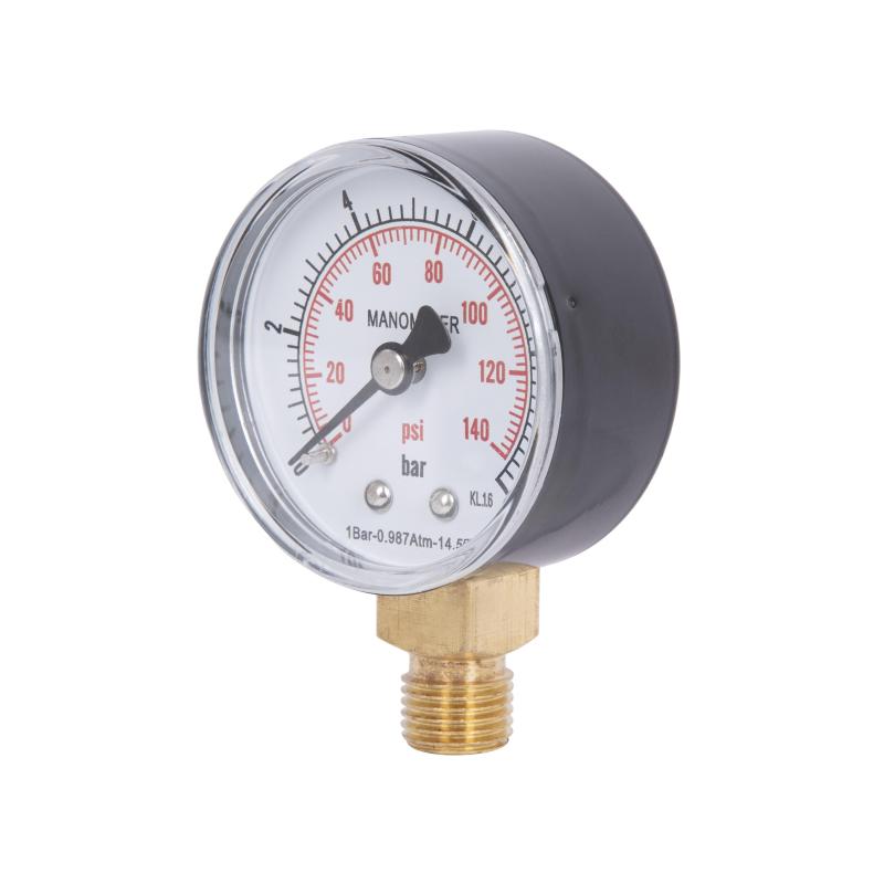 Манометр Thermo Alliance Standart 10 бар 1/4", нижнє підмикання SD17010B — фото 3