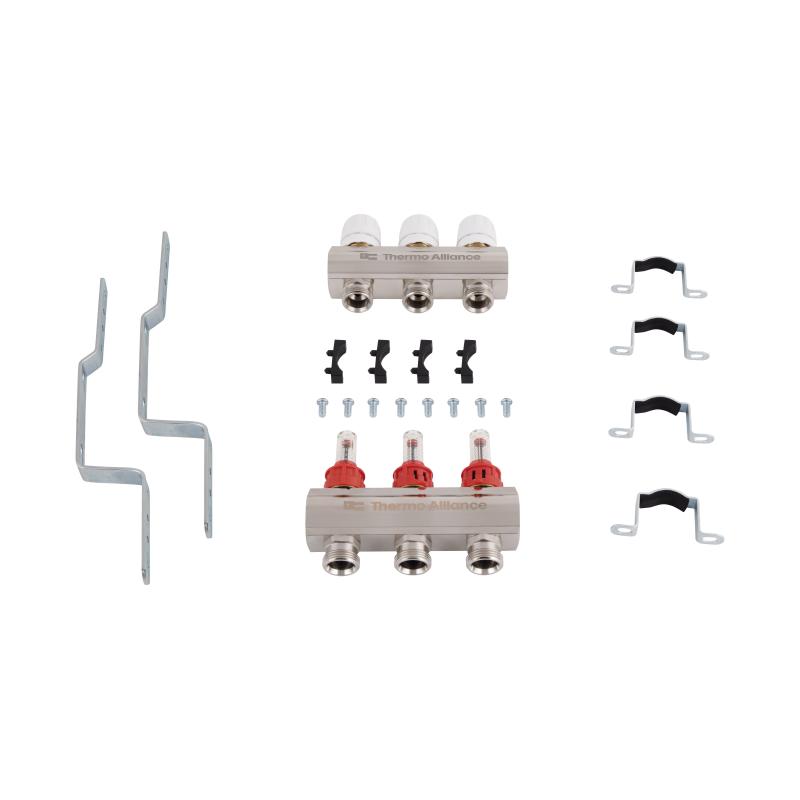 Колектор з витратомірами Thermo Alliance Standart 1" 3 виходи SD235W3 — фото 9