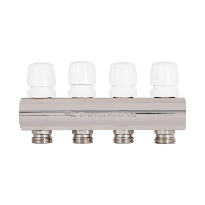 Колектор з витратомірами Thermo Alliance Standart 1" 4 виходи SD235W4 — фото 4