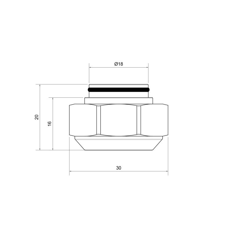 Євроконус Icma 15х3/4" для мідної труби №93 — фото 2