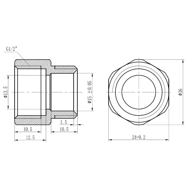 Муфта обтискна Thermo Alliance Forte 16х1/2" В SF171W1615 — фото 2