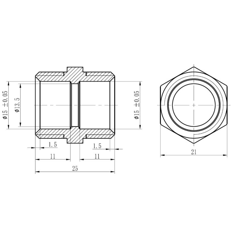 Муфта обтискна Thermo Alliance Forte 16х1/2" ЗР SF172W1615 — фото 2