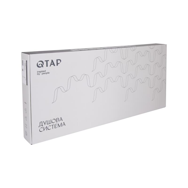 Душова стійка універсальна Qtap Plava на два споживача 1015 мм прямокутна QT1001CRM Chrome — фото 8