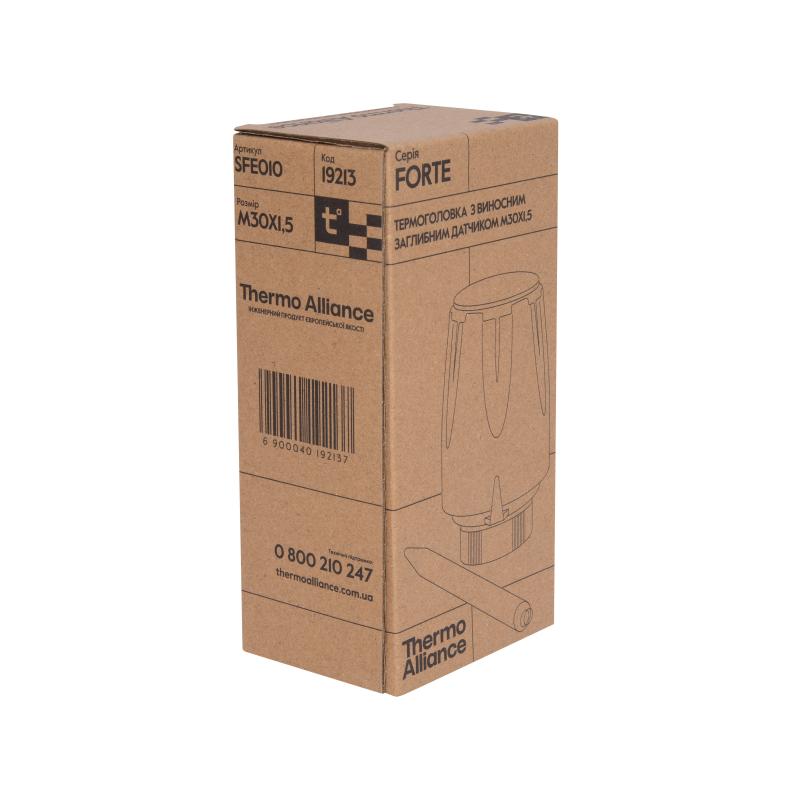 Термостатична головка Thermo Alliance Forte М30х1,5 з виносним датчиком SFE010 — фото 5