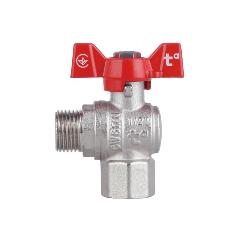 Кран кульовий Thermo Alliance Forte 1/2" ВЗ для води угловой (метелик) SF267W15 — фото 4