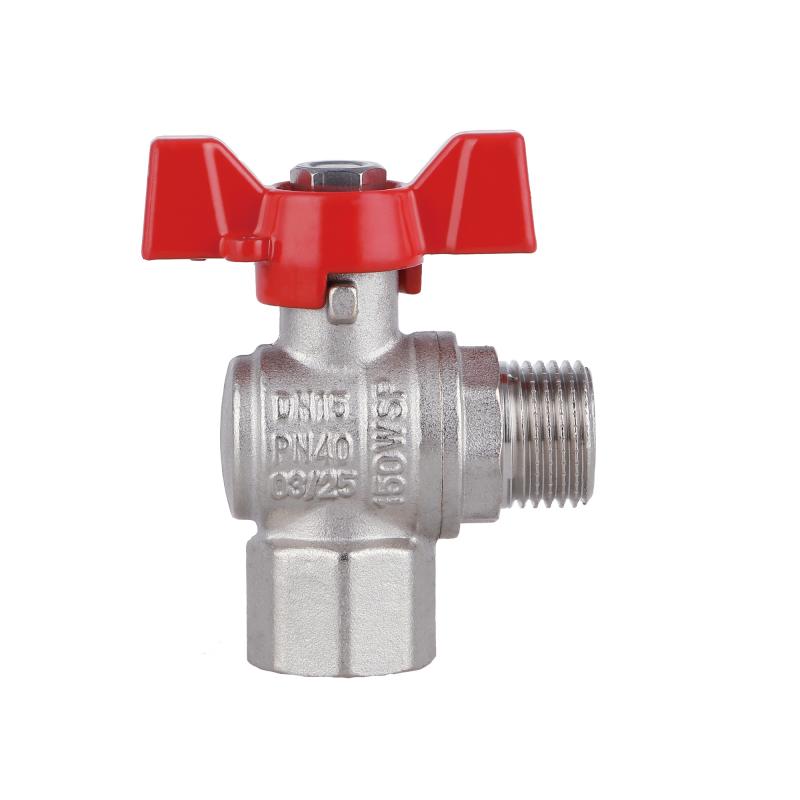 Кран кульовий Thermo Alliance Forte 1/2" ВЗ для води угловой (метелик) SF267W15 — фото 5