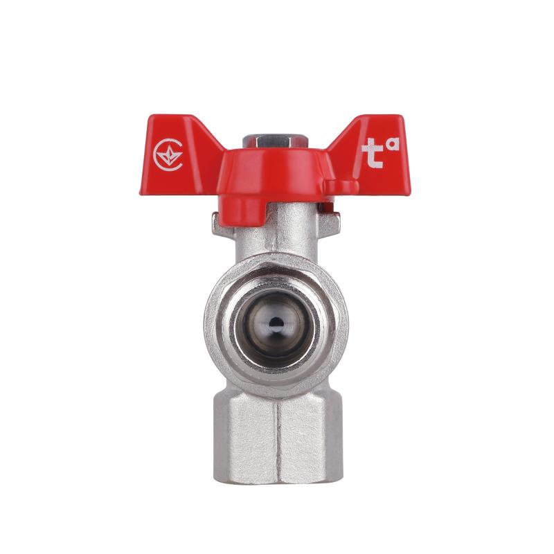 Кран кульовий Thermo Alliance Forte 1/2" ВЗ для води угловой (метелик) SF267W15 — фото 6