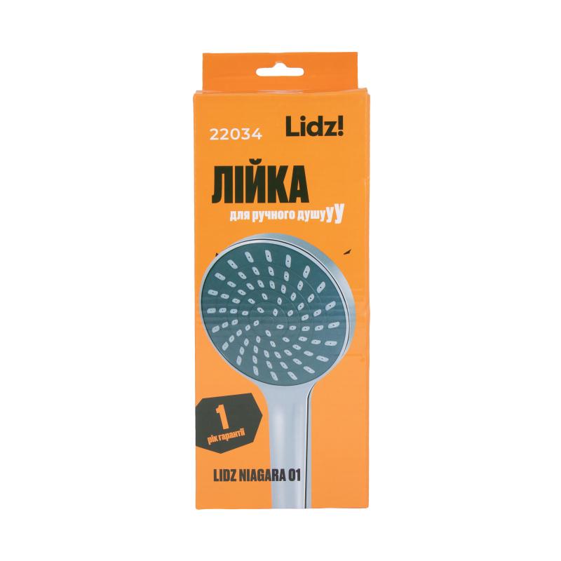 Лійка для ручного душу Лейки Lidz Niagara 01 98 мм округла LDNIA01CRM22034 Chrome — фото 4