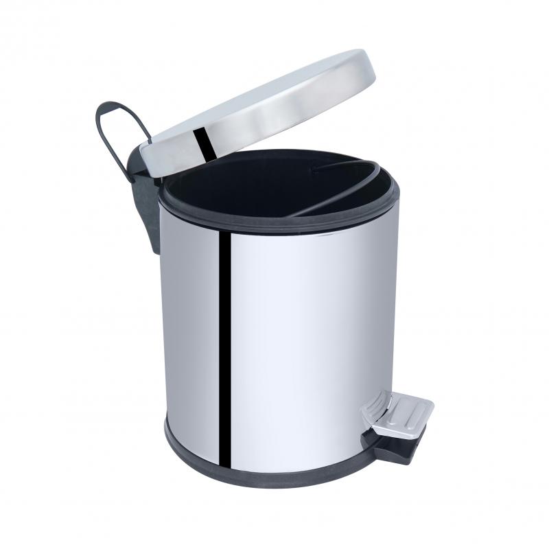 Відро для сміття Lidz Oreo 0105 5 л LDORE0105CRM22254 Chrome — фото 3