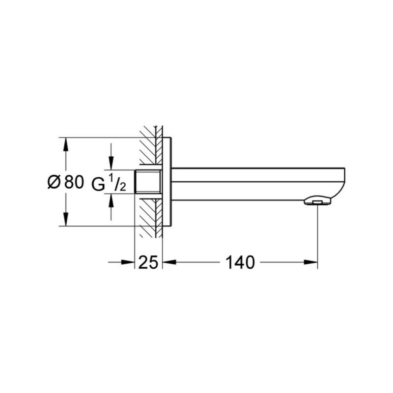 Вилив Grohe BauCosmopolitan 13255000