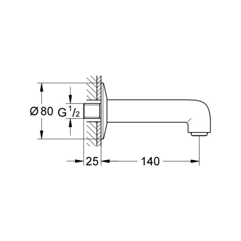Вилив Grohe BauClassic 13258000