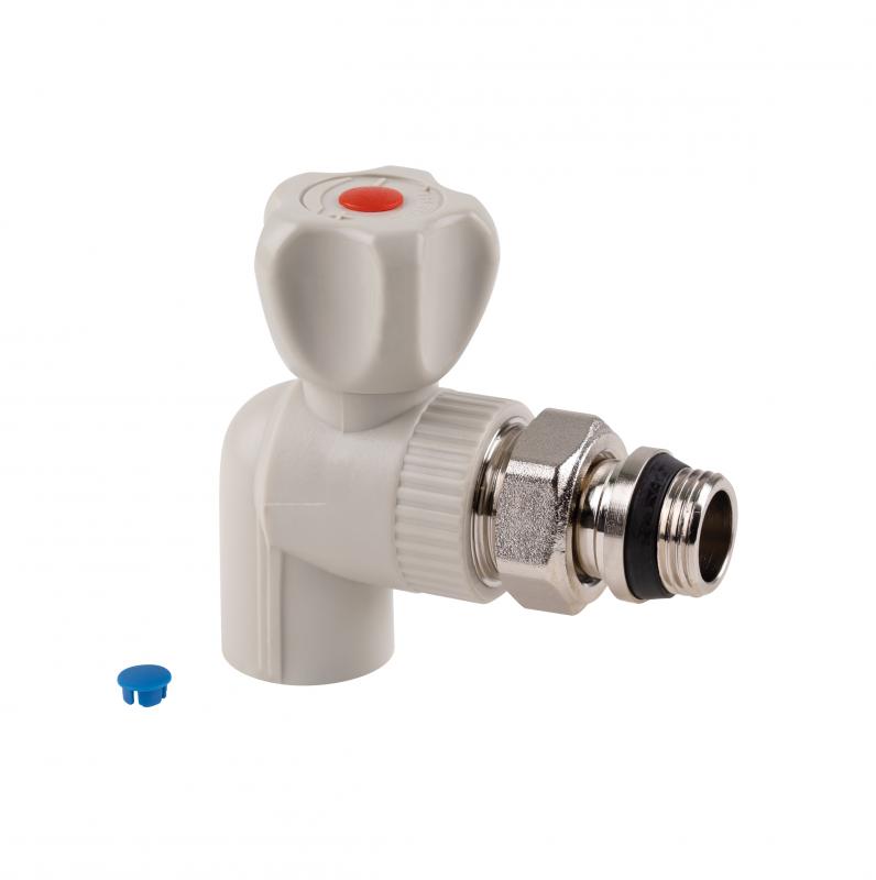 Кран кульовий радіаторний з PPR Thermo Alliance кульовий Ø20×1/2" кутовий
